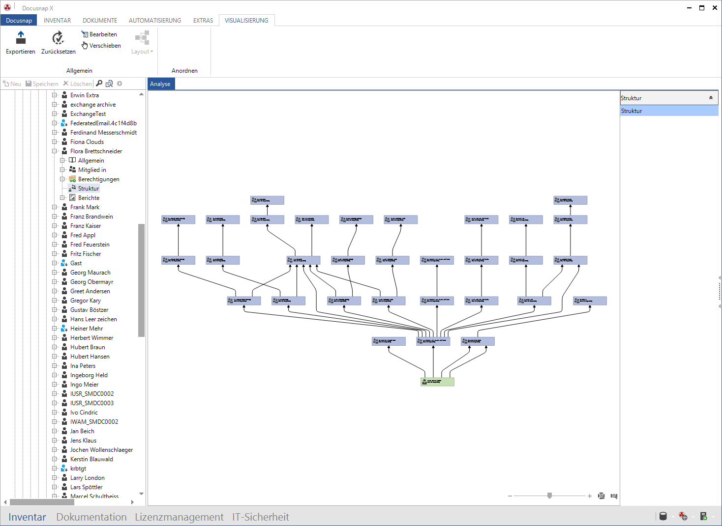 Docusnap-Datenexplorer-ADS-Benutzer-Struktur