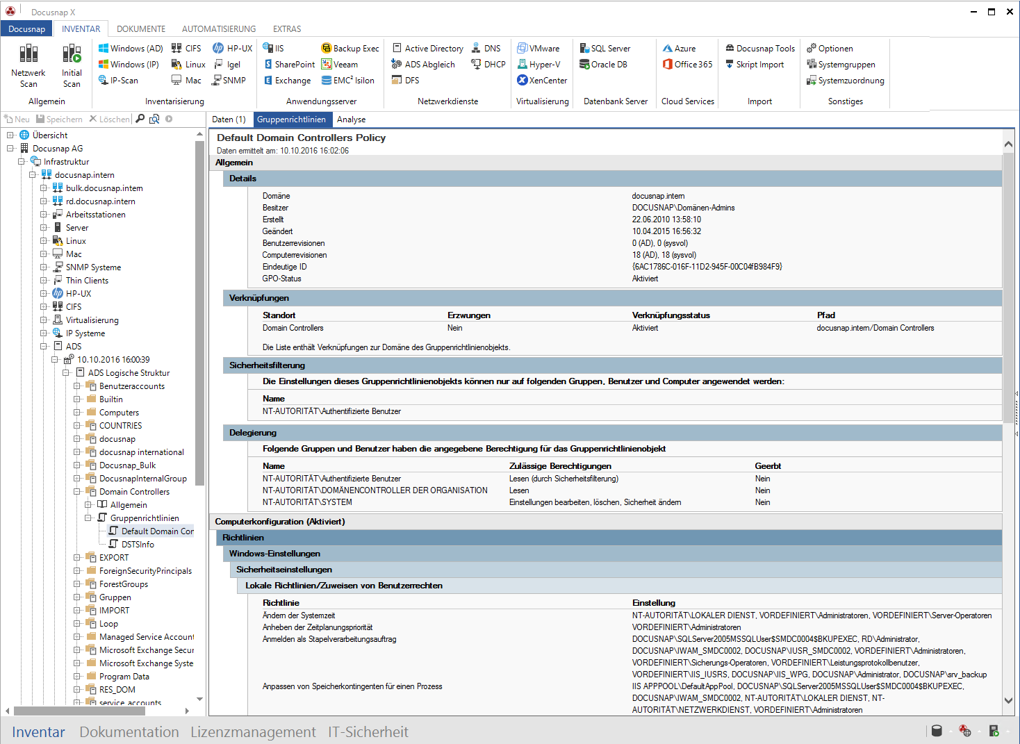 Docusnap-Datenexplorer-ADS-Gruppenrichtlinie-Anzeigen