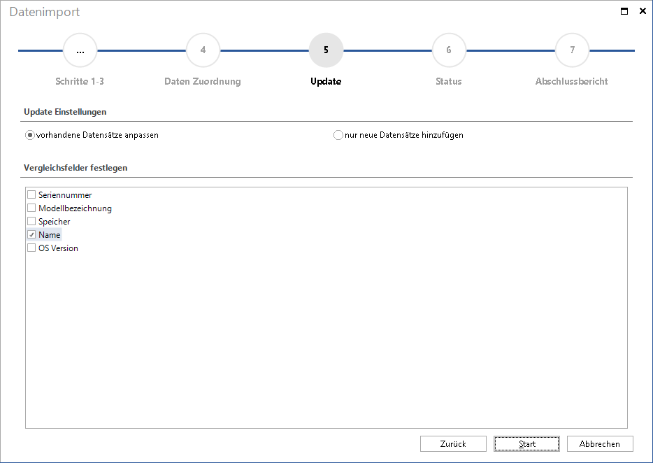 Docusnap-Datenimport-Update