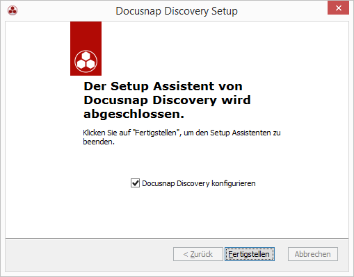 Docusnap-Discovery-Setup-Fertigstellen