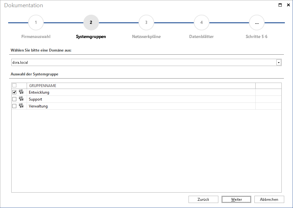 Docusnap-Dokumentation-Systemgruppen