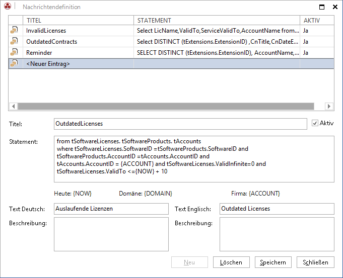 Docusnap-Erweitert-Tools-Nachrichtendefinition