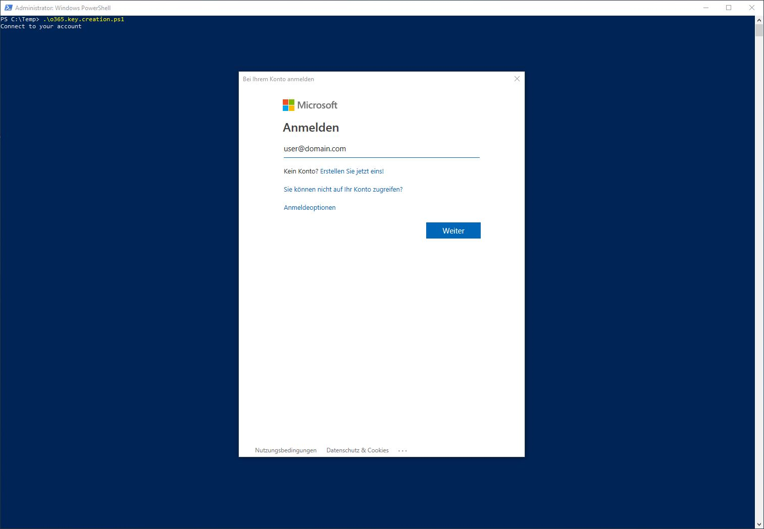 Docusnap-Inventarisierung-Azure-Vorbereitung-Office365-PowerShell-Login