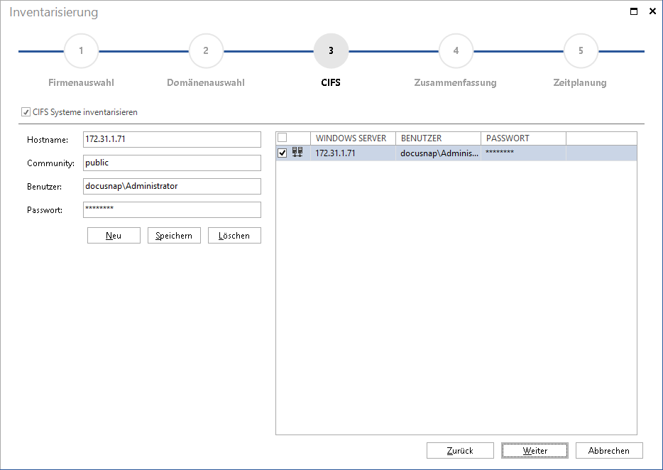 Docusnap-Inventarisierung-CIFS