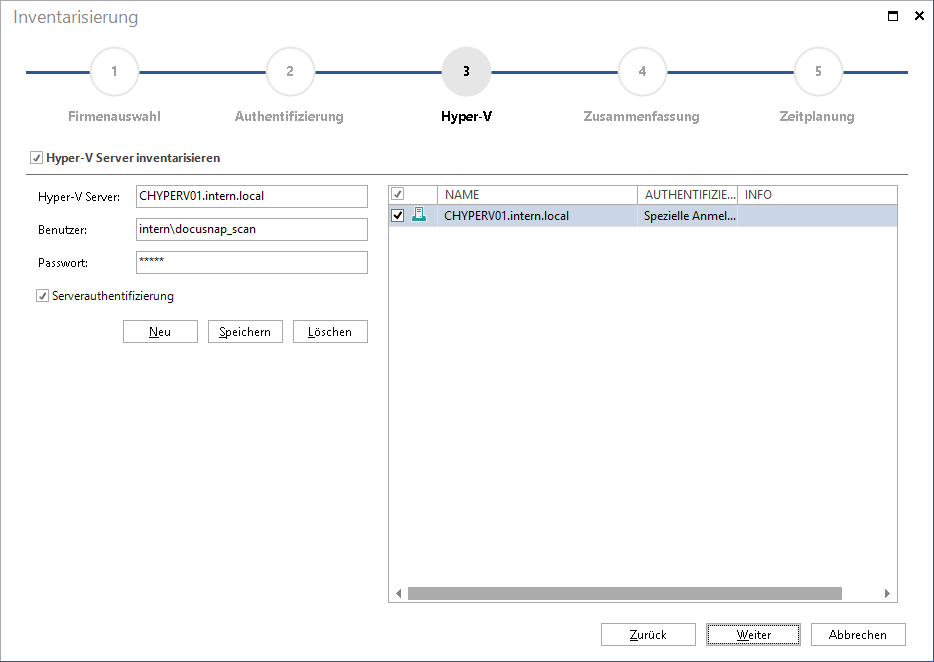 Docusnap-Inventarisierung-Hyper-V