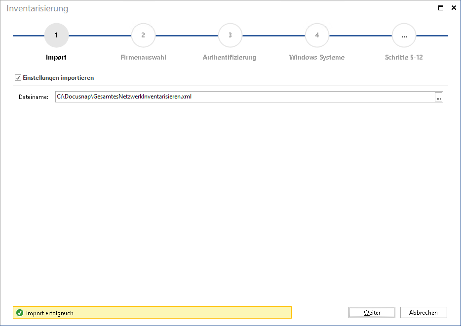 Docusnap-Inventarisierung-Import