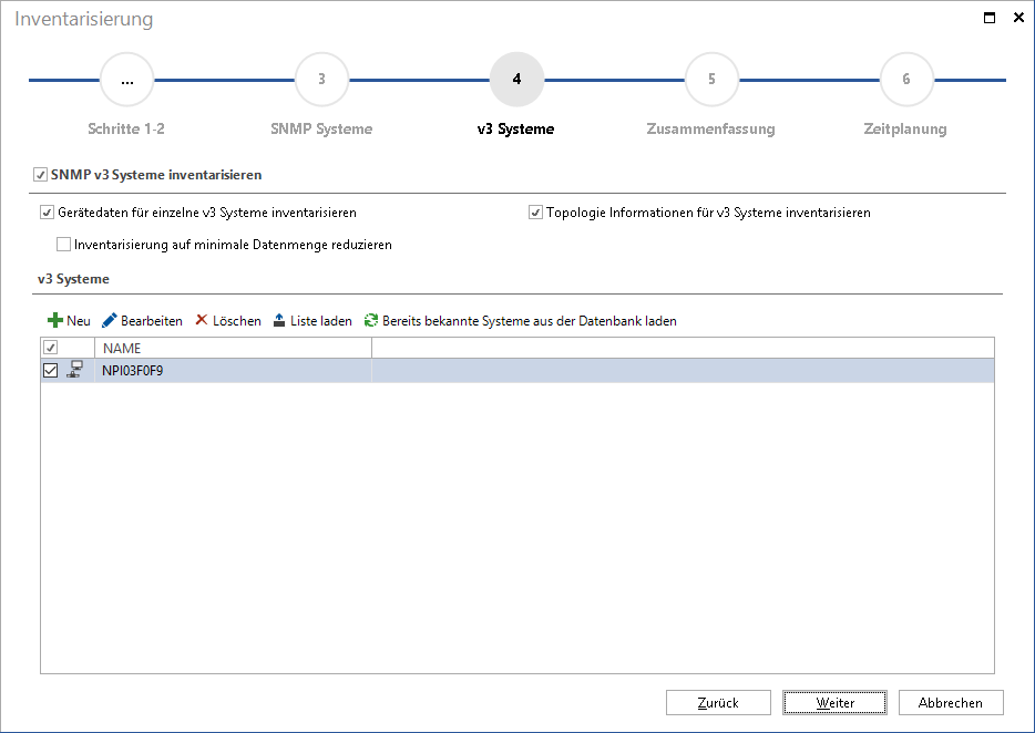 Docusnap-Inventarisierung-SNMP-V3-Systeme