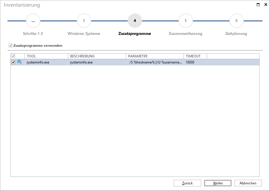 Docusnap-Inventarisierung-Zusatzprogramme