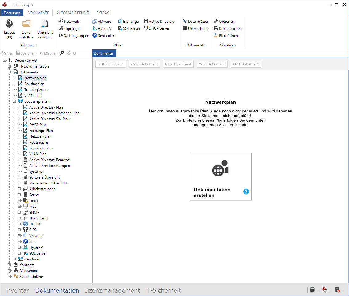 Docusnap-IT-Dokumentation-Netzwerkplan-Dashboard