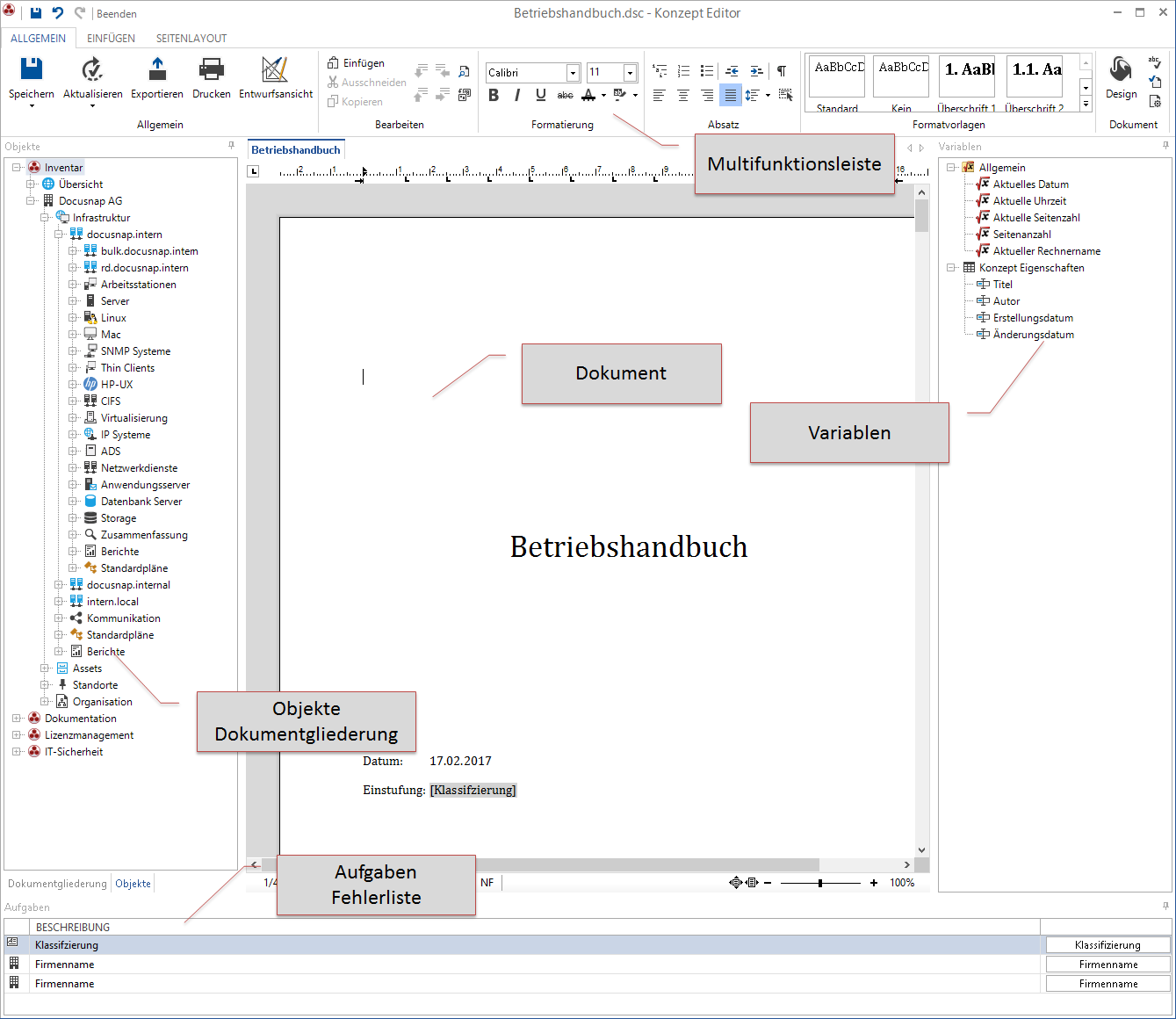 Docusnap-IT-Konzept-Editor