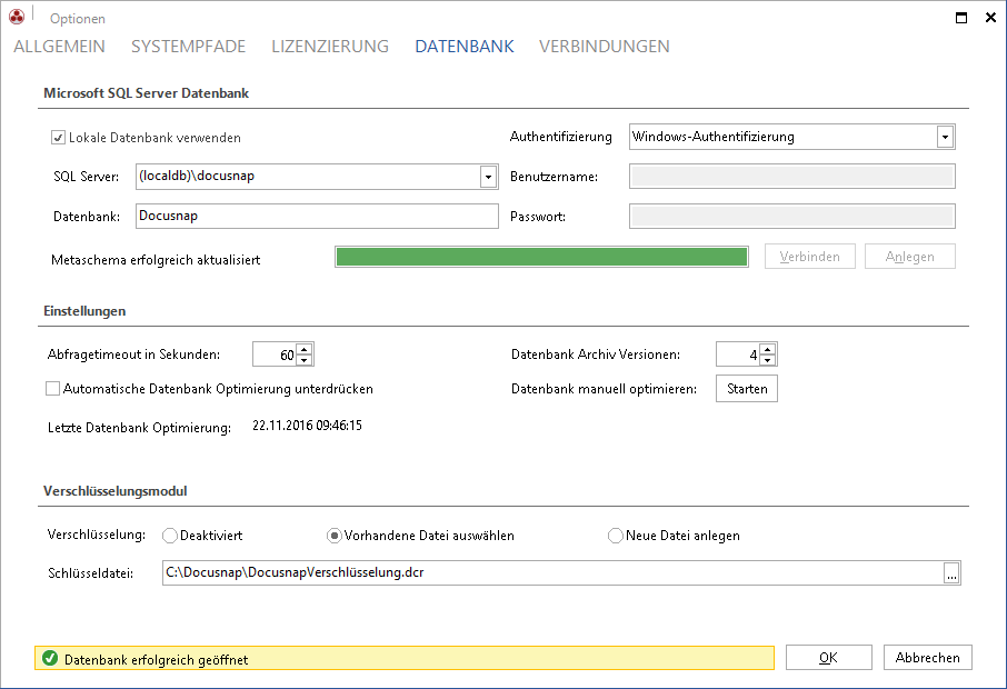 Docusnap-Konfiguration-Datenbank-LocalDB