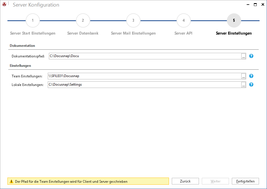 Docusnap-Konfiguration-Server-Einstellungen