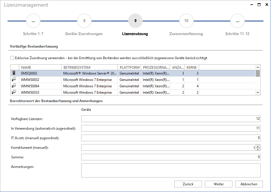 Docusnap-Lizenzmanagement-Bestandserfassung-Ist