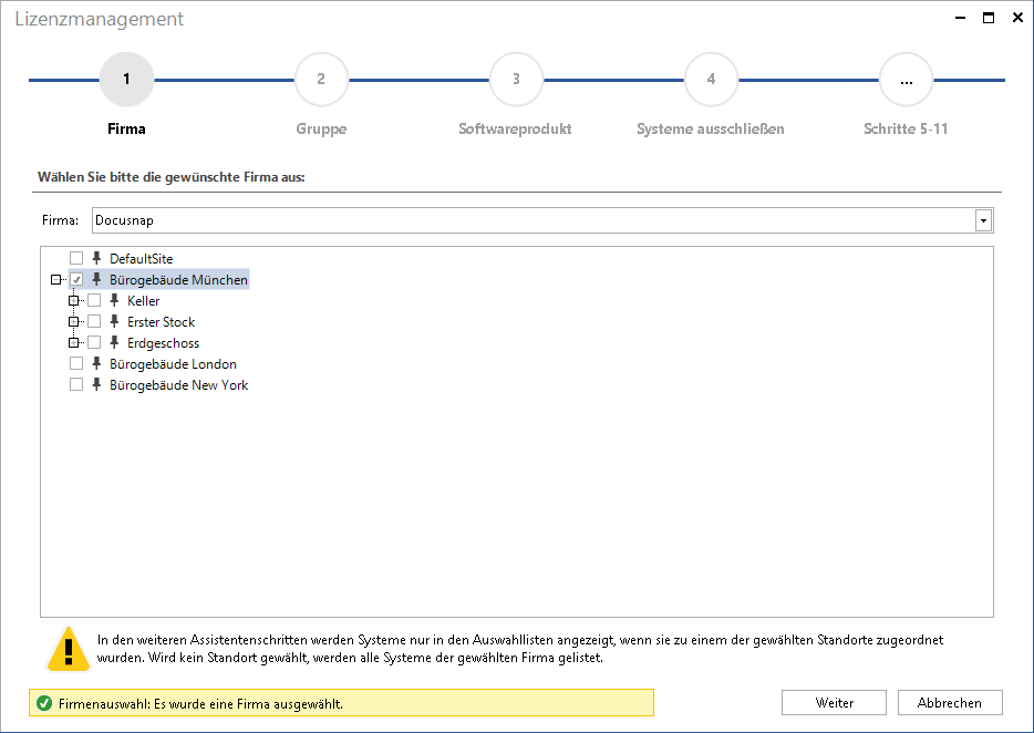 Docusnap-Lizenzmanagement-Firma