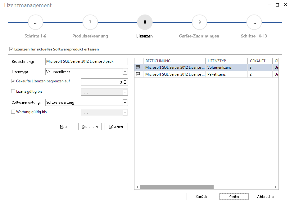 Docusnap-Lizenzmanagement-Lizenzarten-Soll