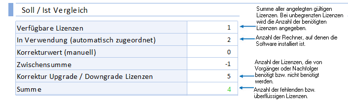 Docusnap-Lizenzmangement-Berichte-Auswertung-Kurzuebersicht