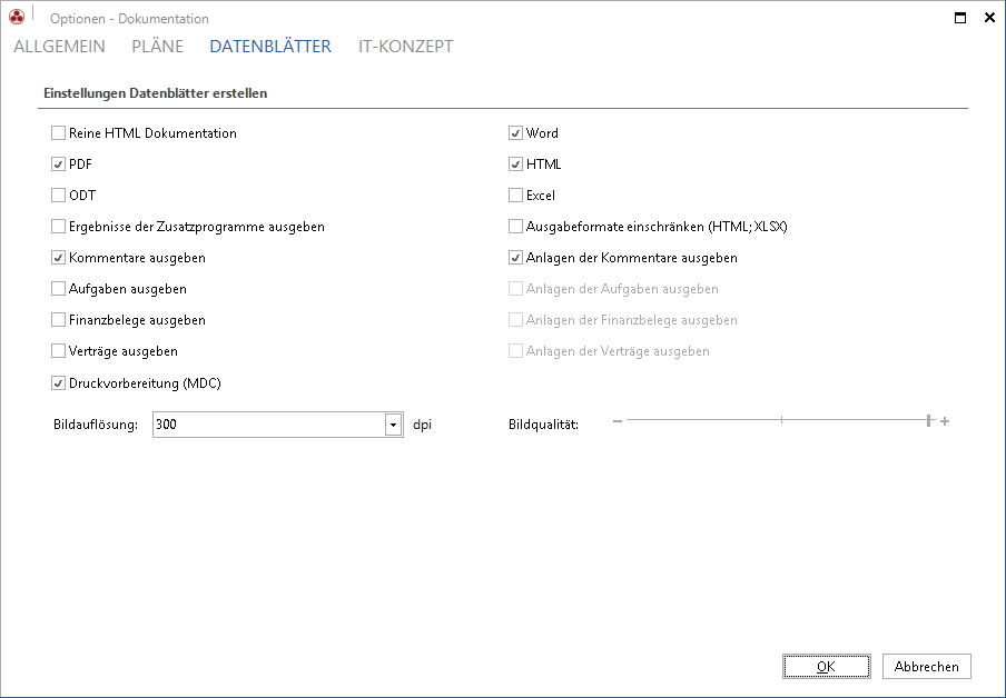 Docusnap-Optionen-Dokumentation-Datenblaetter