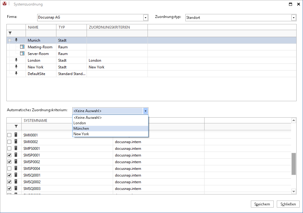 Docusnap-Standorte-Zuordnungskriterien-zuweisen
