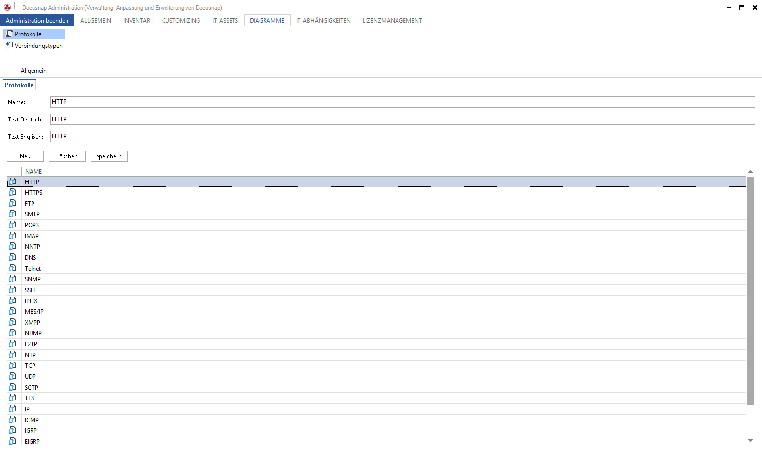 Docusnap-Administration-Beziehungen-Protokolle