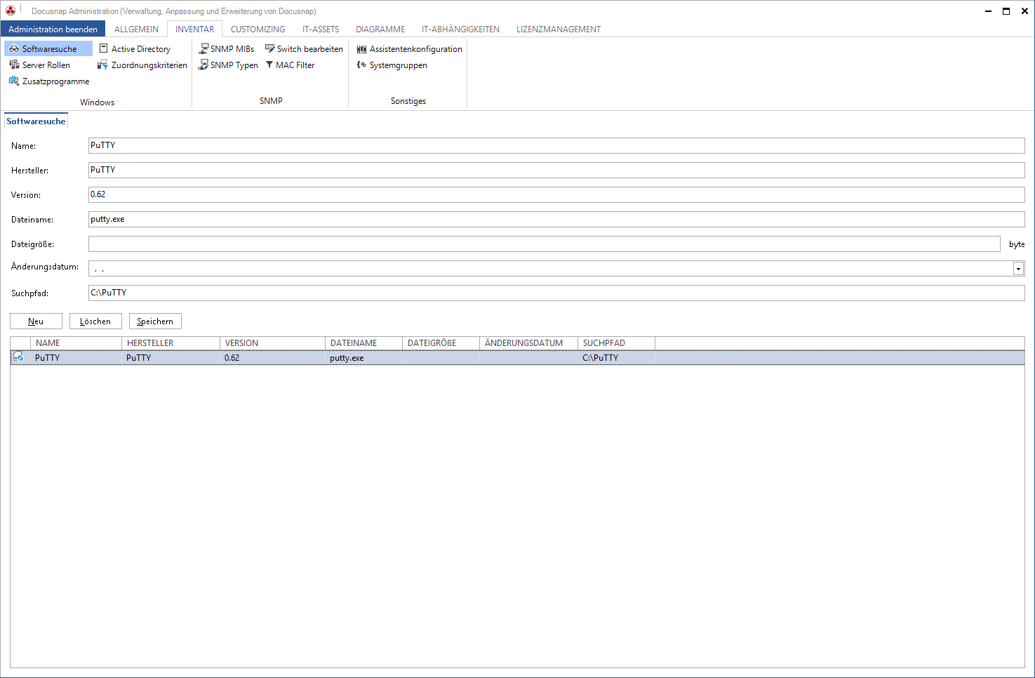 Docusnap-Administration-Inventar-Softwaresuche