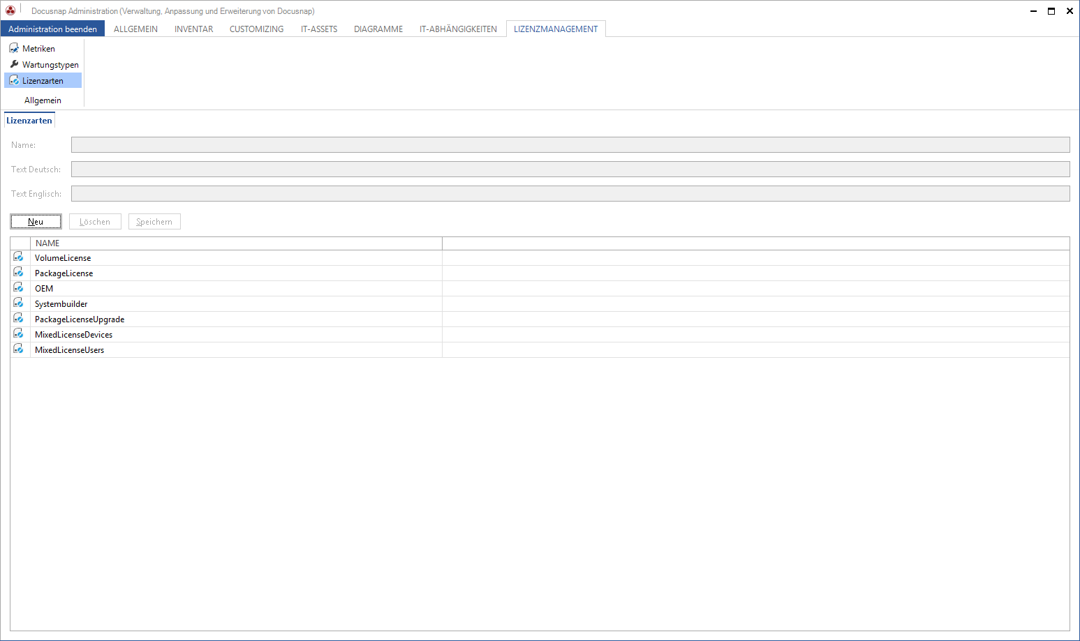 Docusnap-Administration-Lizenzmanagement-Lizenzarten