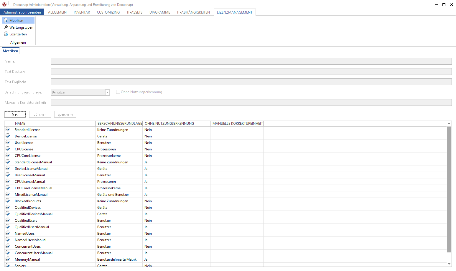 Docusnap-Administration-Lizenzmanagement-Softwarekategorien